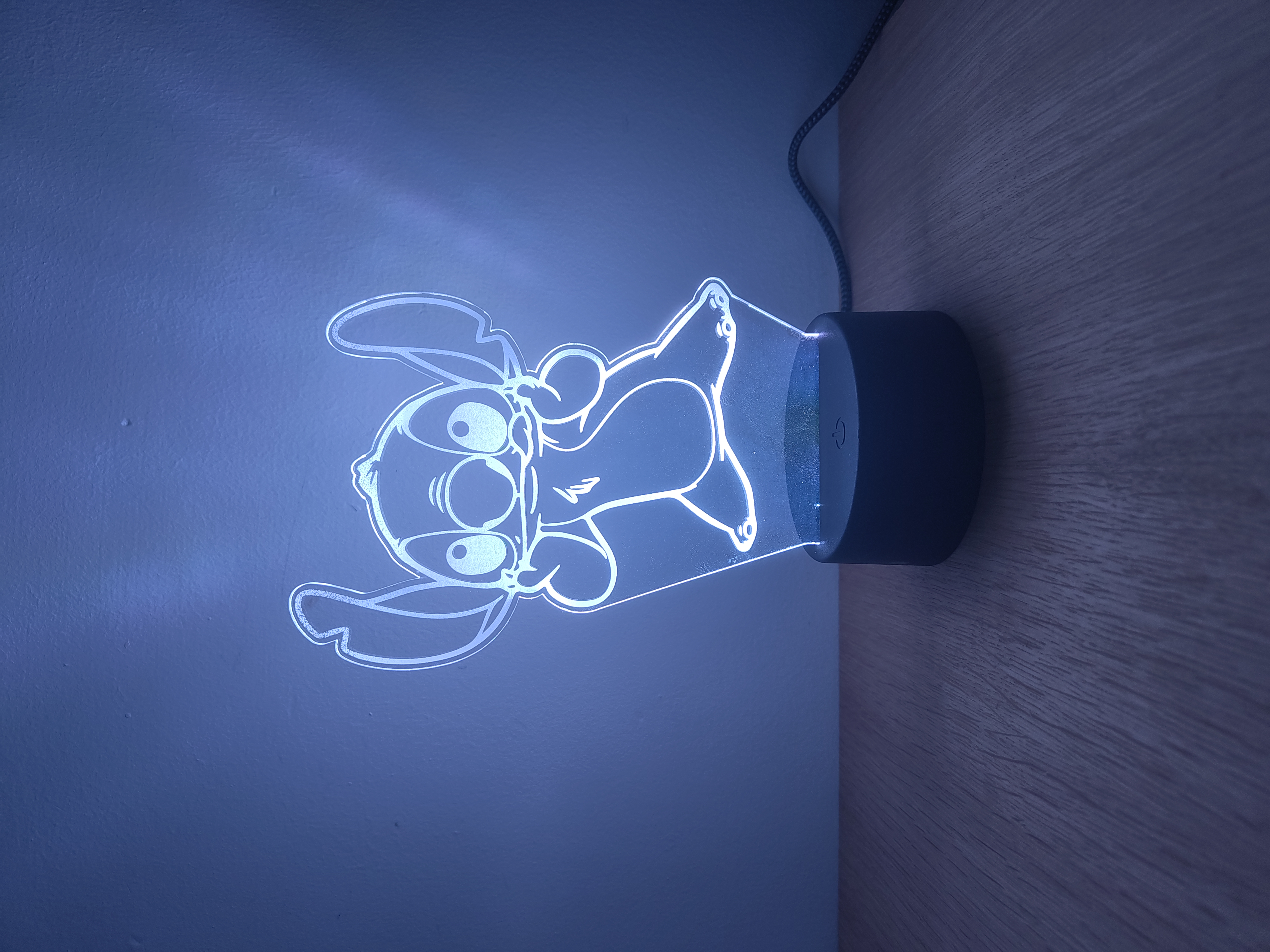 3D LED night lamp - Stich