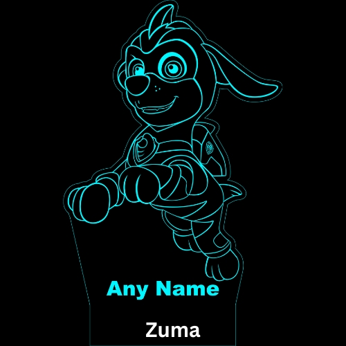 3D LED night lamp - Zuma Paw Patrol