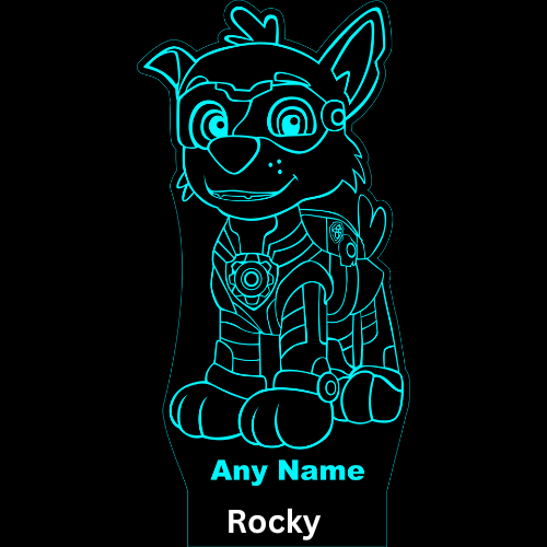 3D LED night lamp - Rocky Paw Patrol