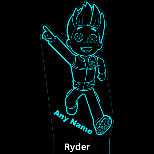 3D LED night lamp - Ryder Paw Patrol