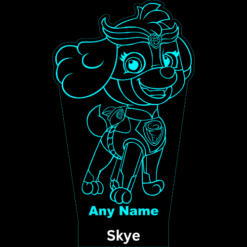3D LED night lamp - Skye 2 Paw Patrol