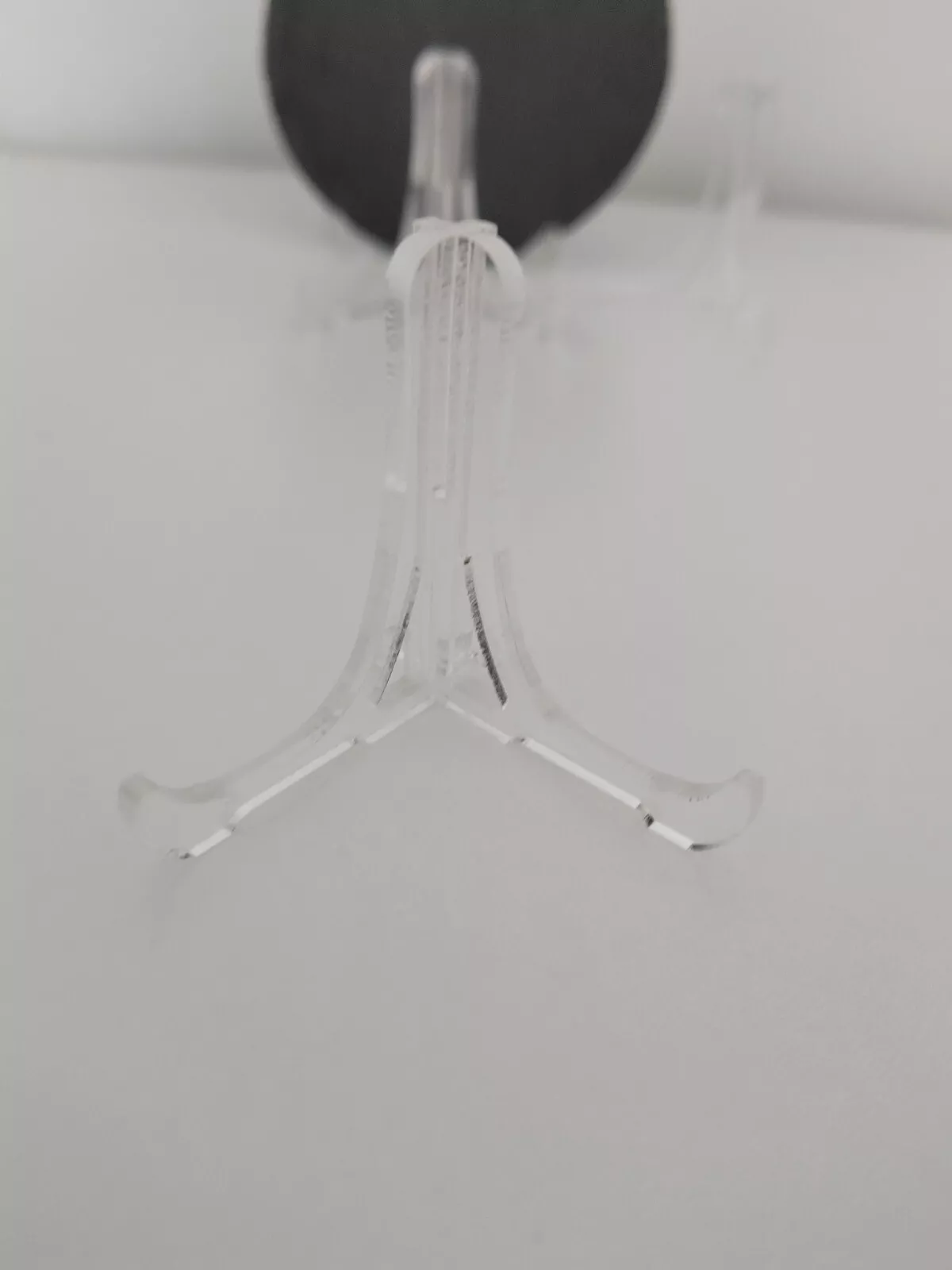 2x Clear Acrilic Slate Coaster Display Picture Stand 5cm