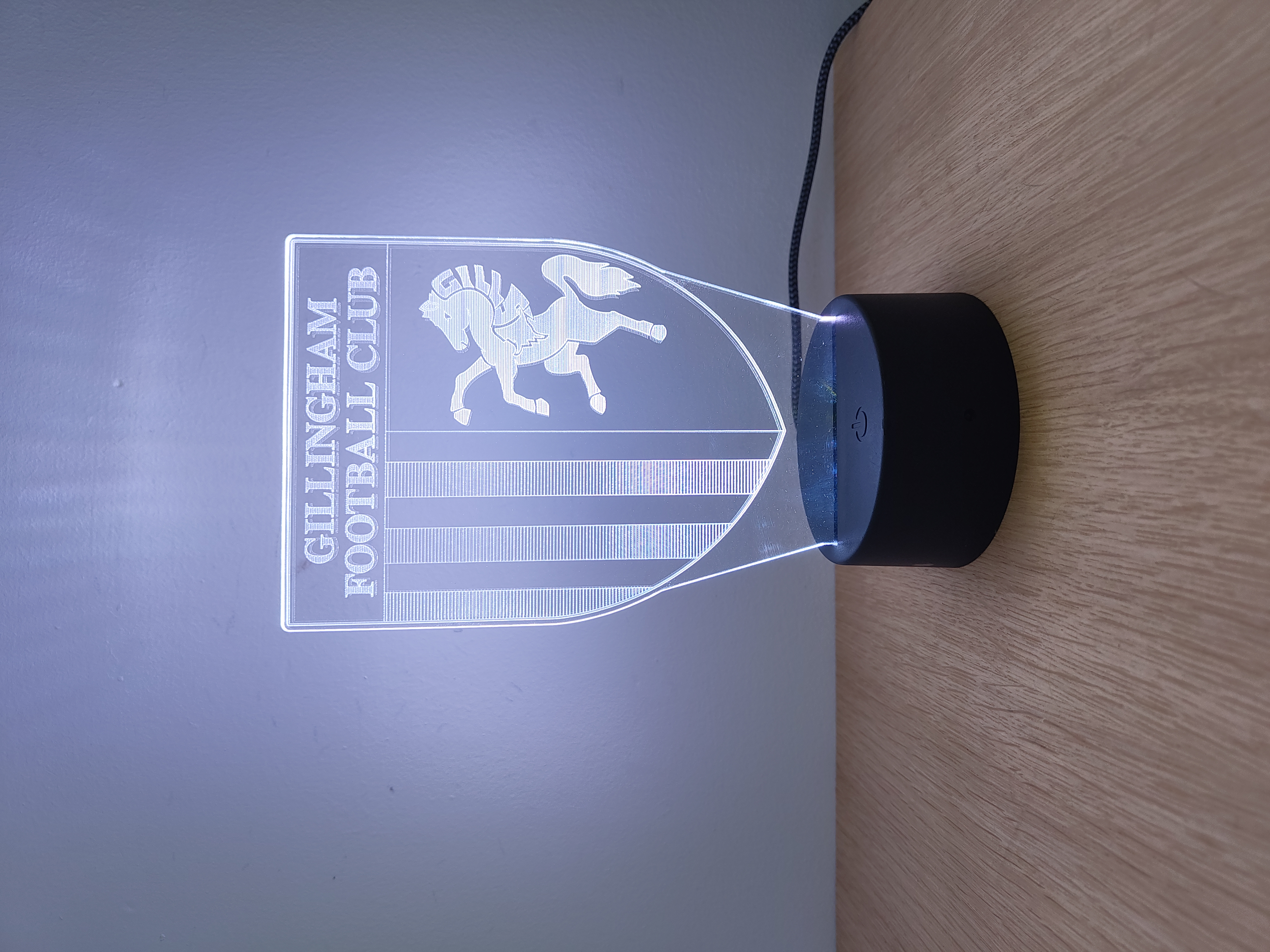 3D LED night lamp - Gillingham FC