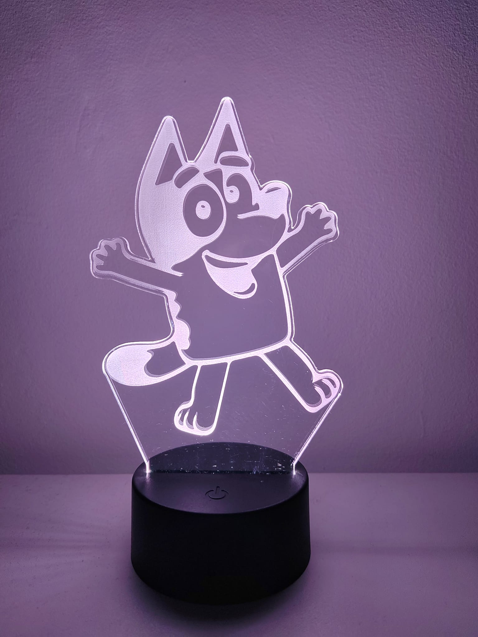 3D LED night lamp - BLUEY