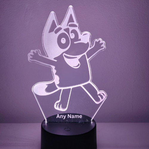 3D LED night lamp - BLUEY