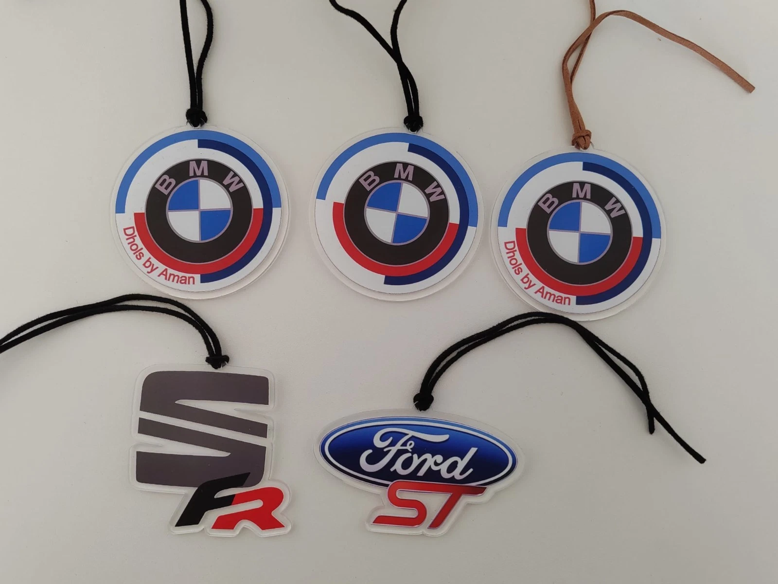 Hanging Acrylic Rear-view mirror any company logo or photo, football club