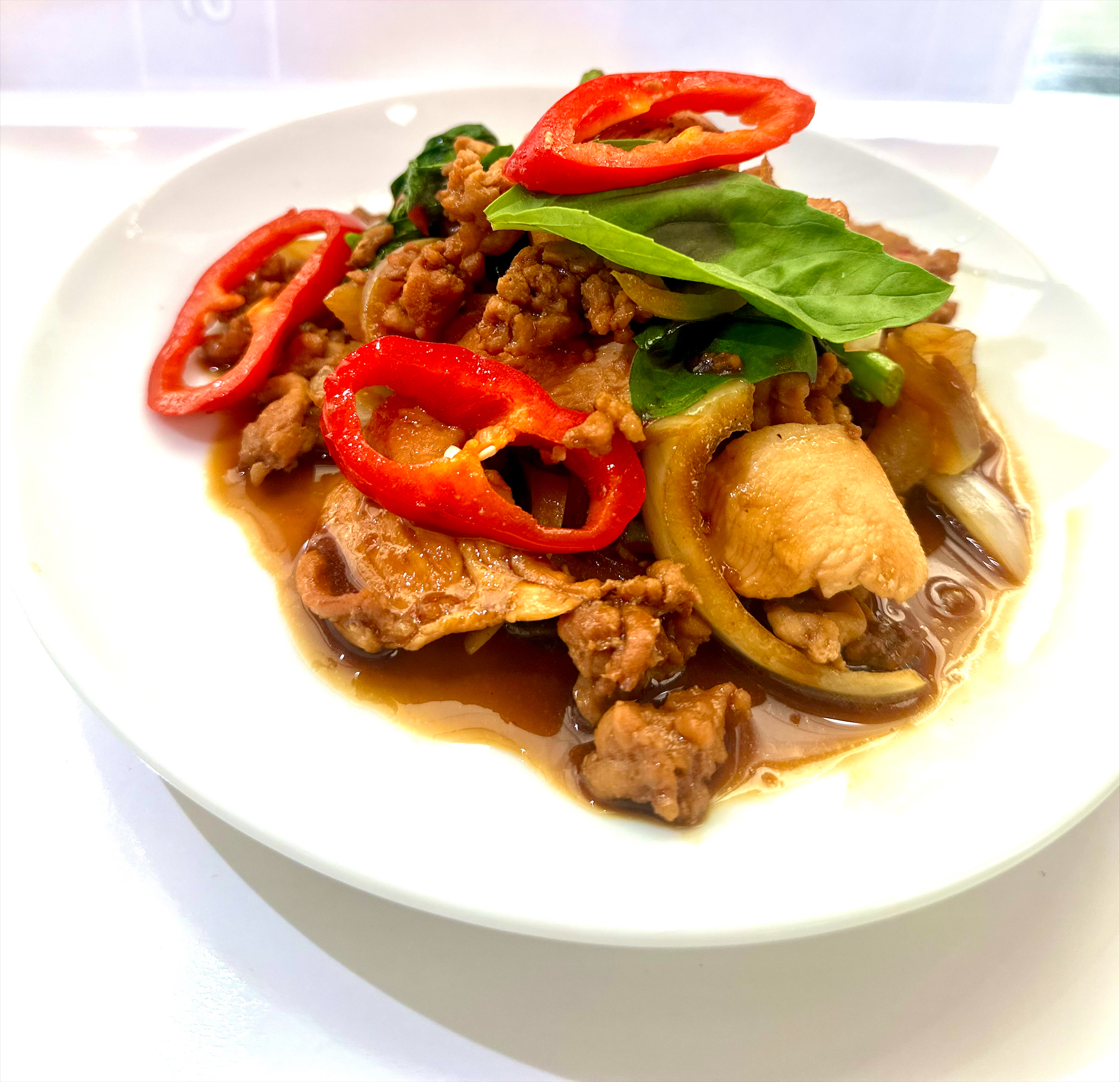 Pad Prik (S),(MO,(G)🌶️🌶️