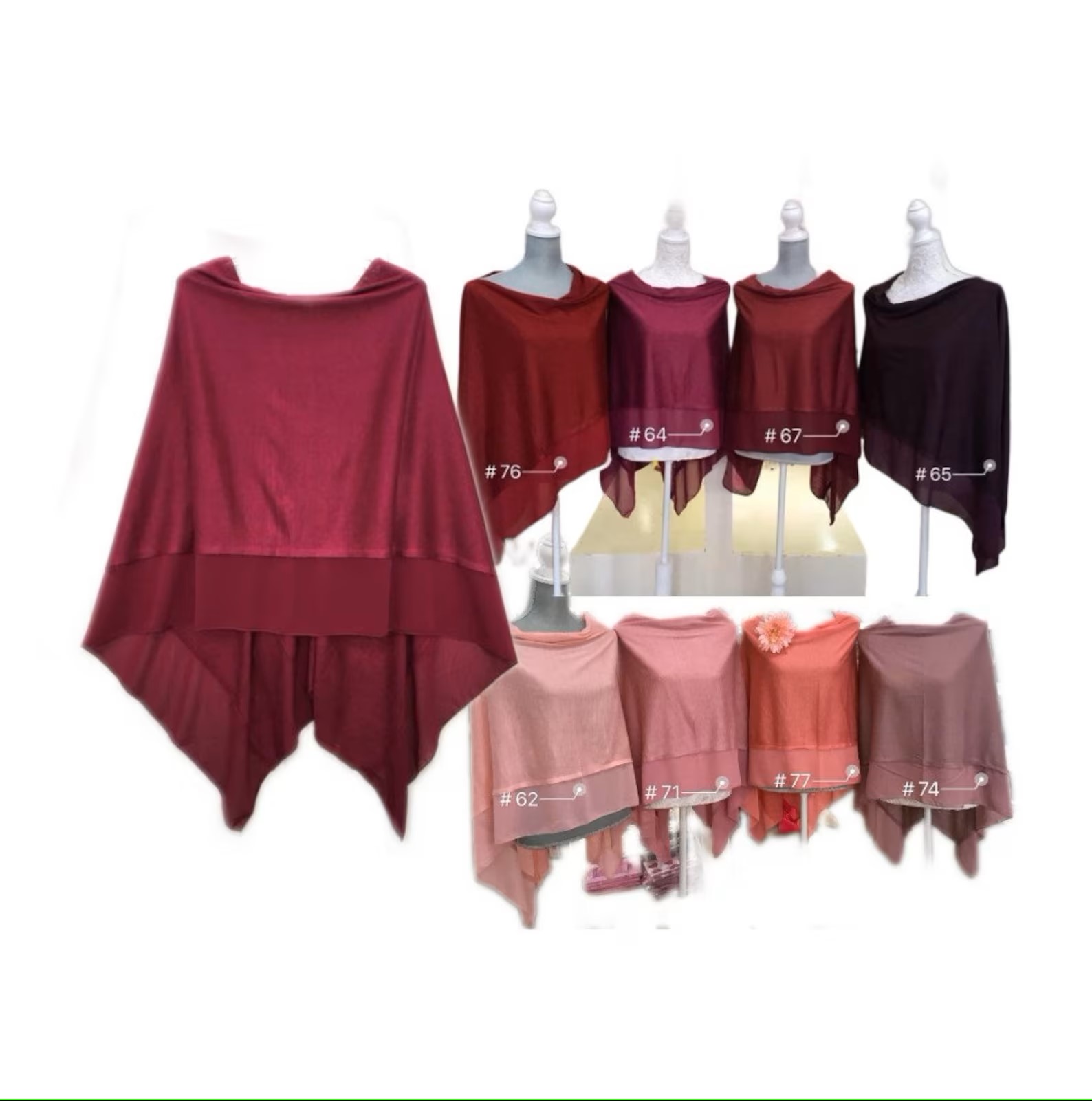 Lightweight Ponchos In these Gorgeous Shades to suit all