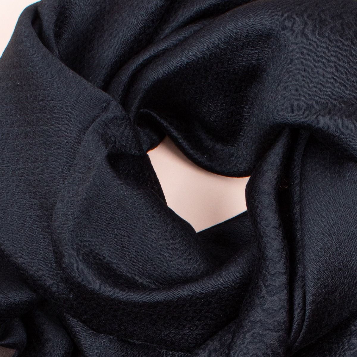 Silk Scarf with Embroidered Flowers in Black. Graceful & Timeless makes a perfect Gift for any occasion.