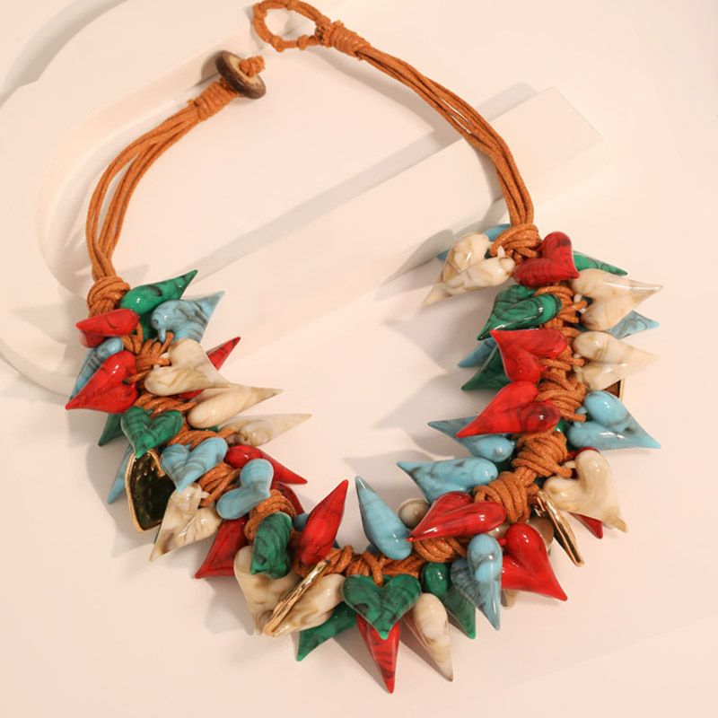 Colourful Chunky Bib Necklace 