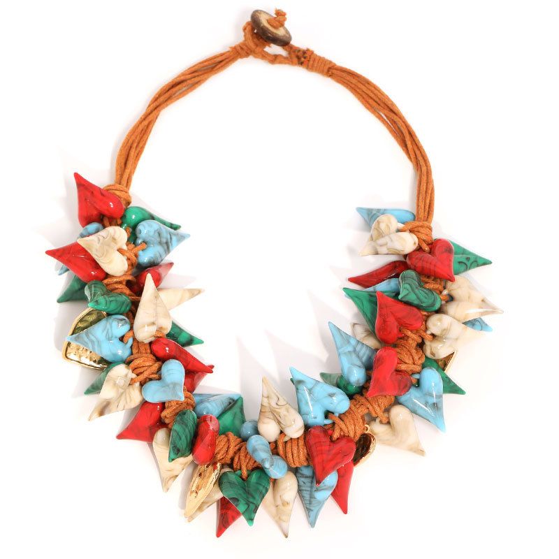 Colourful Chunky Bib Necklace 