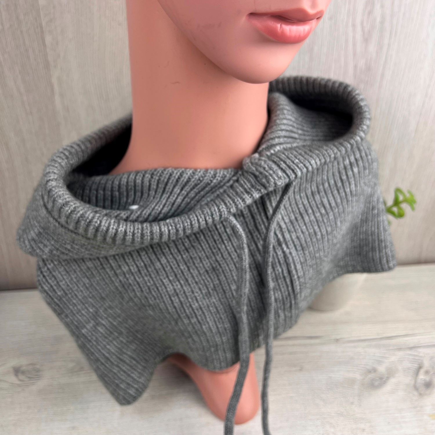Our exquisite Balaclava, Women's Winter Hood. The perfect gift for her. In Grey
