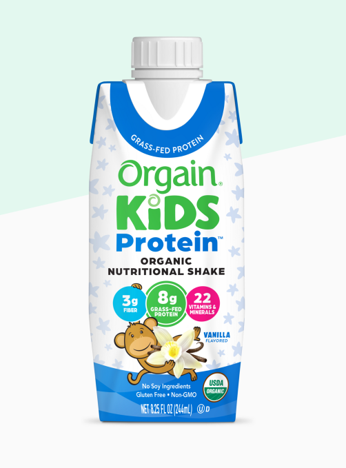 Kids Protein Organic Nutrition Shake Vanilla Single Serving Pack