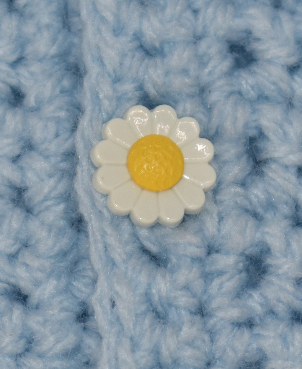 Sky Blue Daisy Baby Sweater 3-6 months