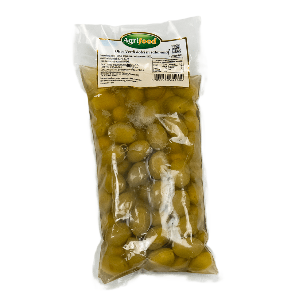 Olive “Verdi dolci” in salamoia
