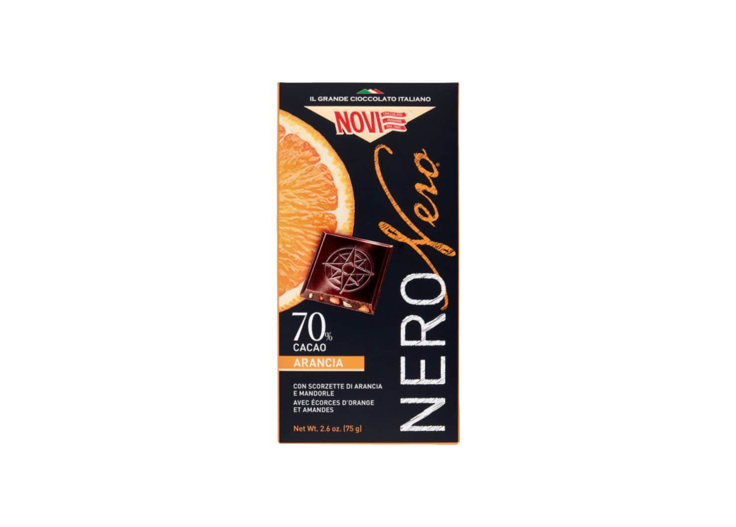 NOVI BLACK SU MIGDOLAIS IR APELSINAIS 75 GR