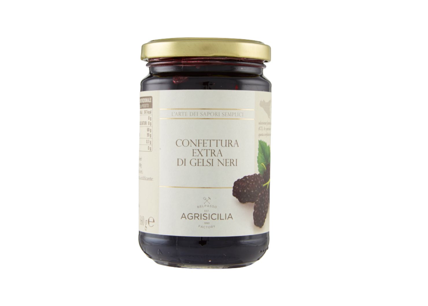 Agrisicilia Confettura Gelso Nero 360g