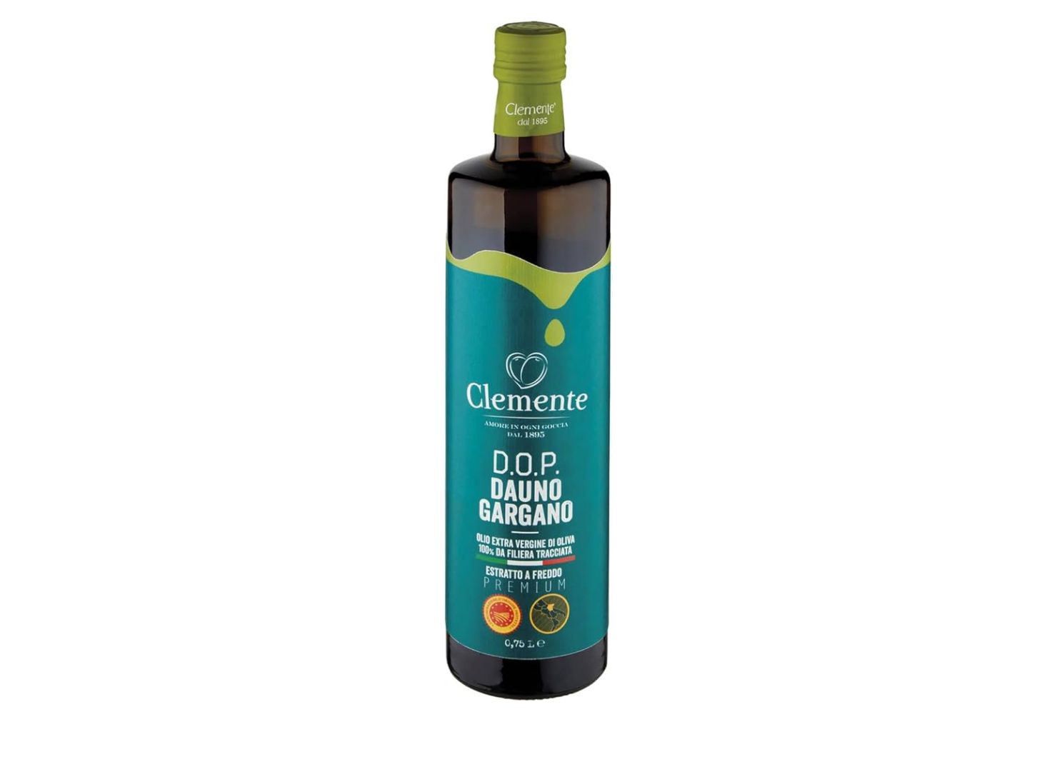 Aukščiausios kokybės pirmojo spaudimo alyvuogių aliejus DOP Dauno Gargano