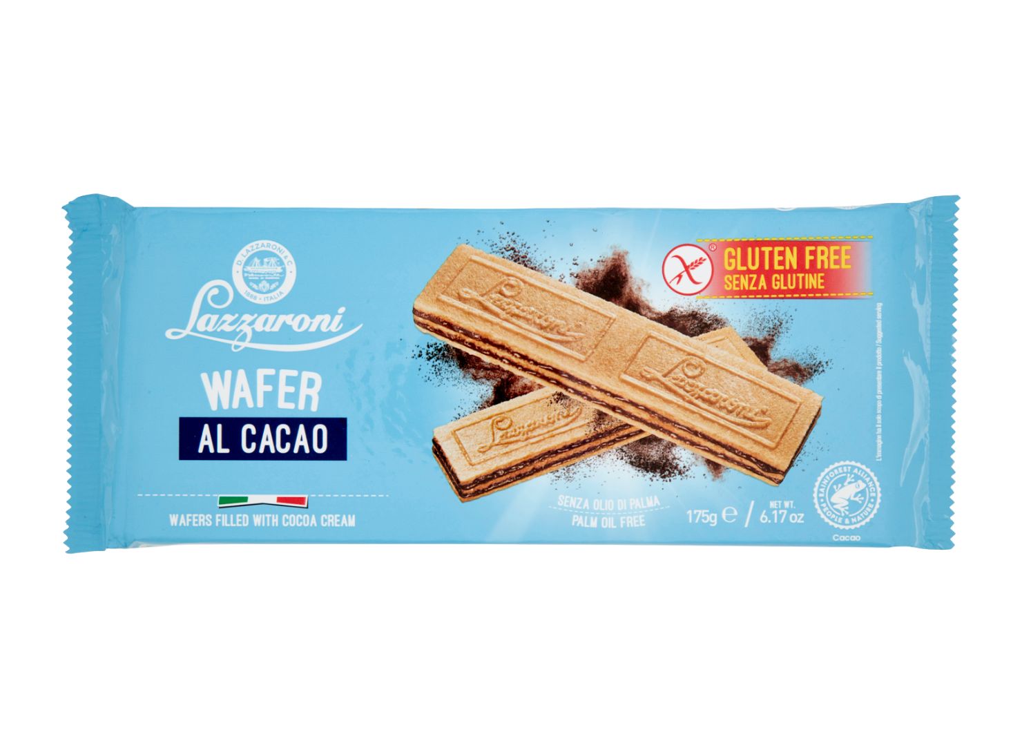LAZZARONI VAFLIAI SU KAKAVOS KREMU – 175 G
