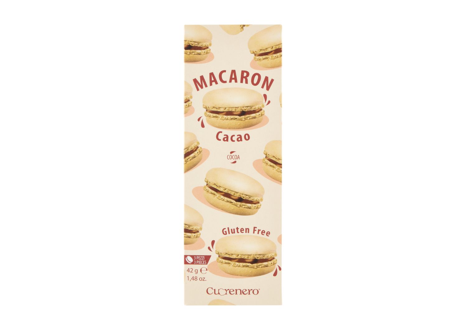 CUORENERO MACARONS SAUSAINIAI SU KAKAVA – 42 G