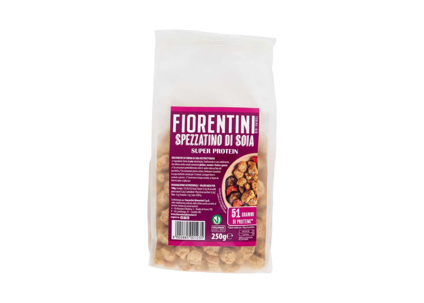 FIORENTINI SPEZZATINO DI SOIA – 250 G