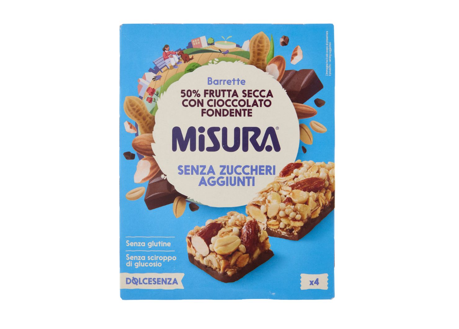 MISURA Barrette Frutta Secca con Cioccolato Batonėliai