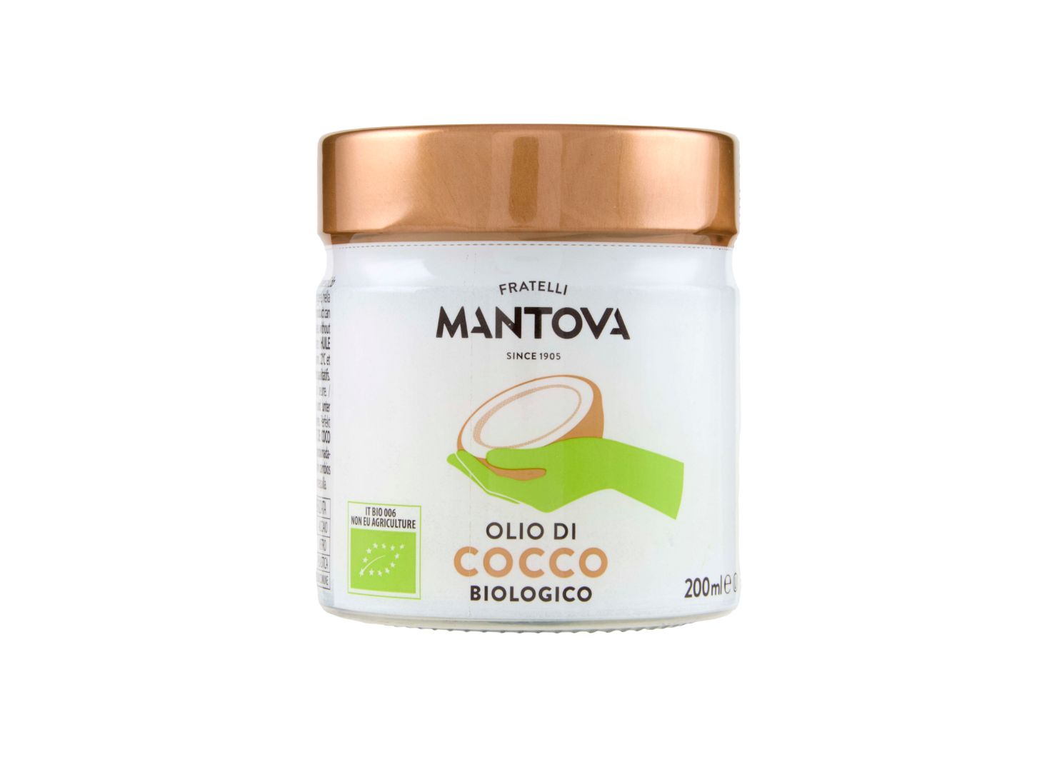Mantova – Ekologiškas kokosų aliejus (200 ml)