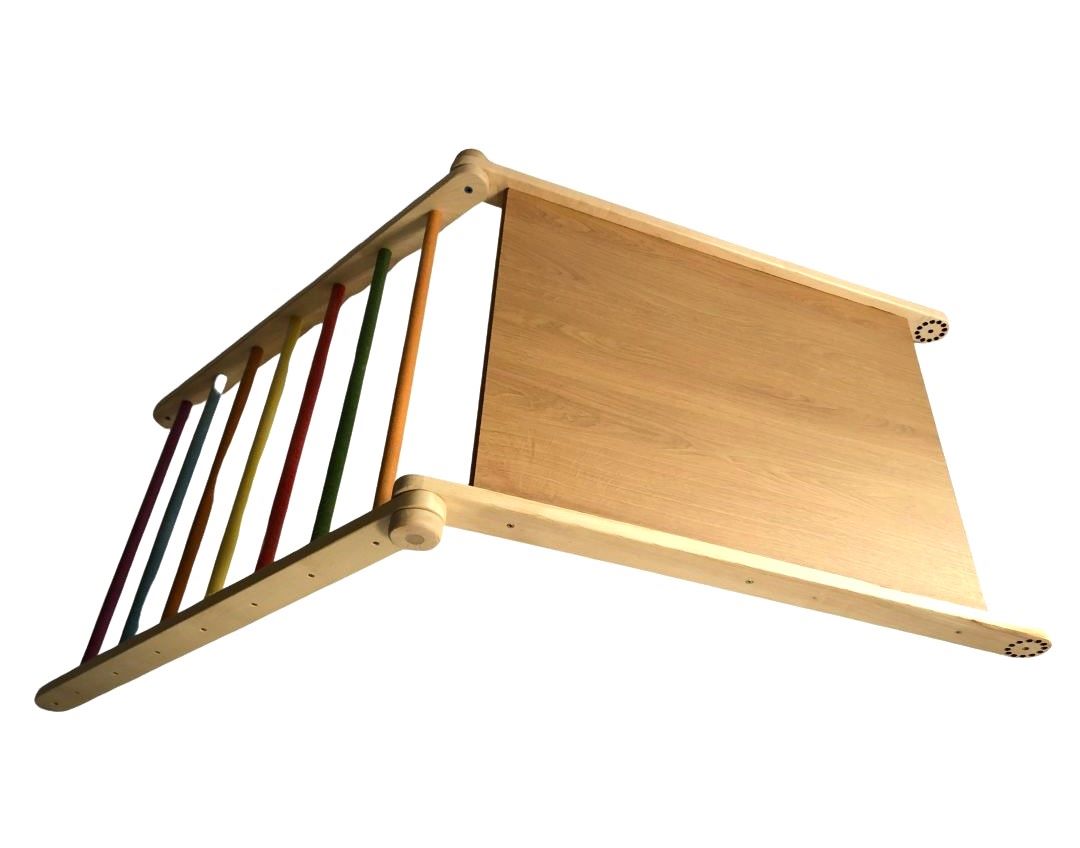 Triunghi Pikler cu tobogan modular multifuncțional