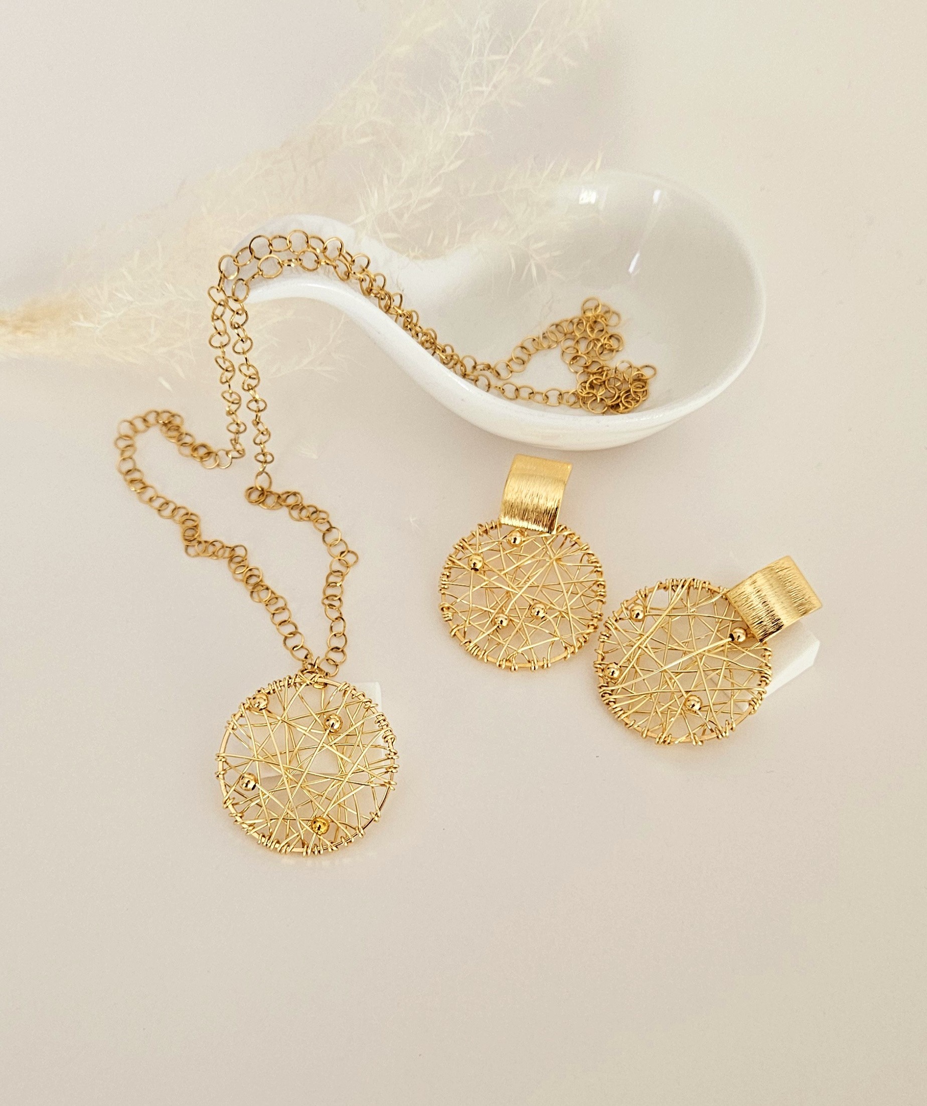 Mandala Wire-Wrapped Chain