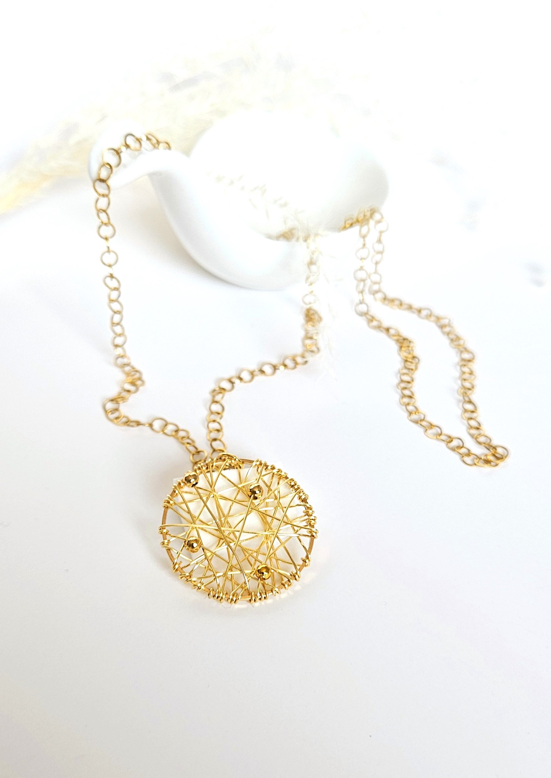 Mandala Wire-Wrapped Chain