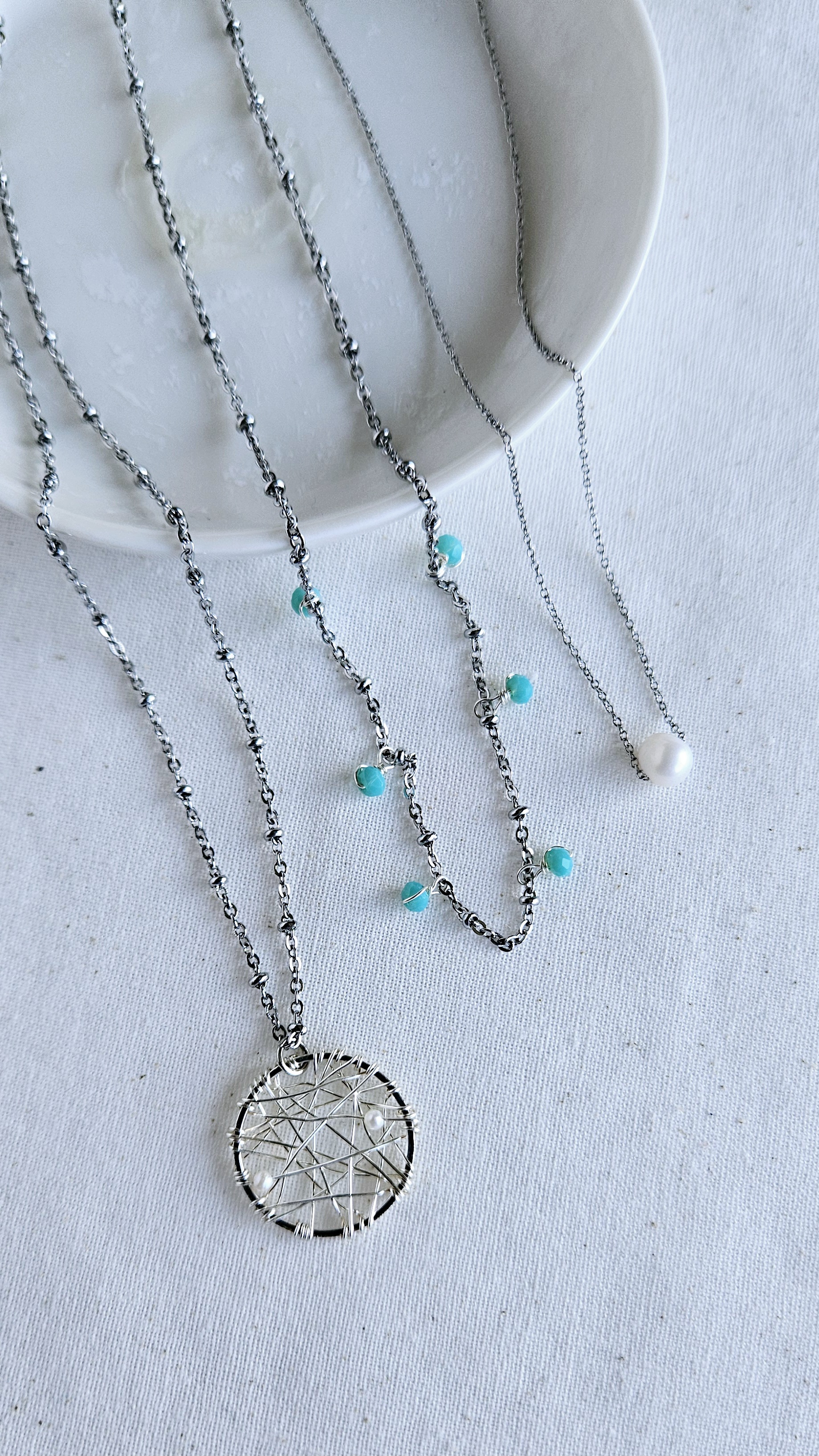 Triple Mandala Wrap Necklace Set