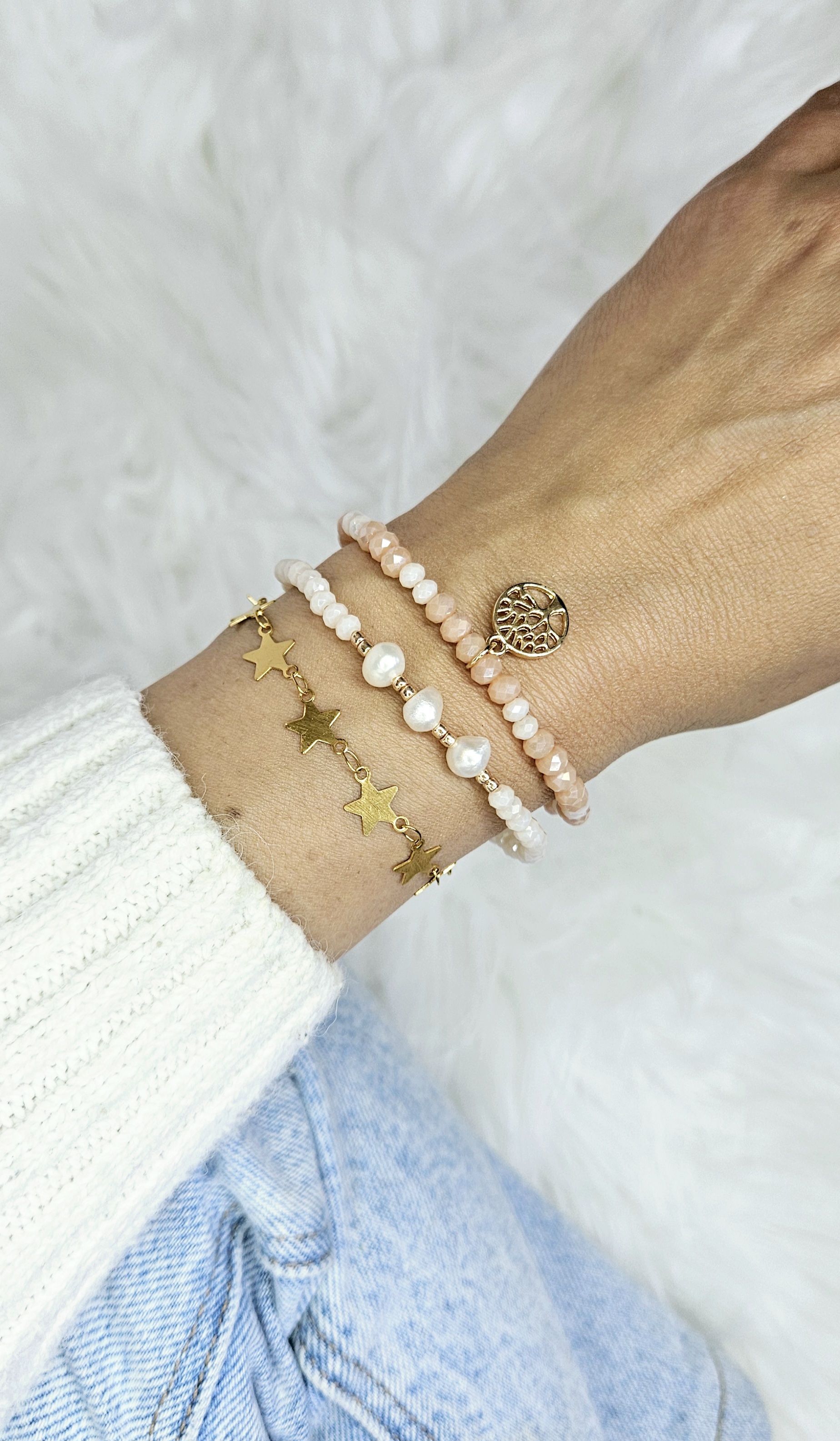 Stellar and Tree Trio Bracelet Set