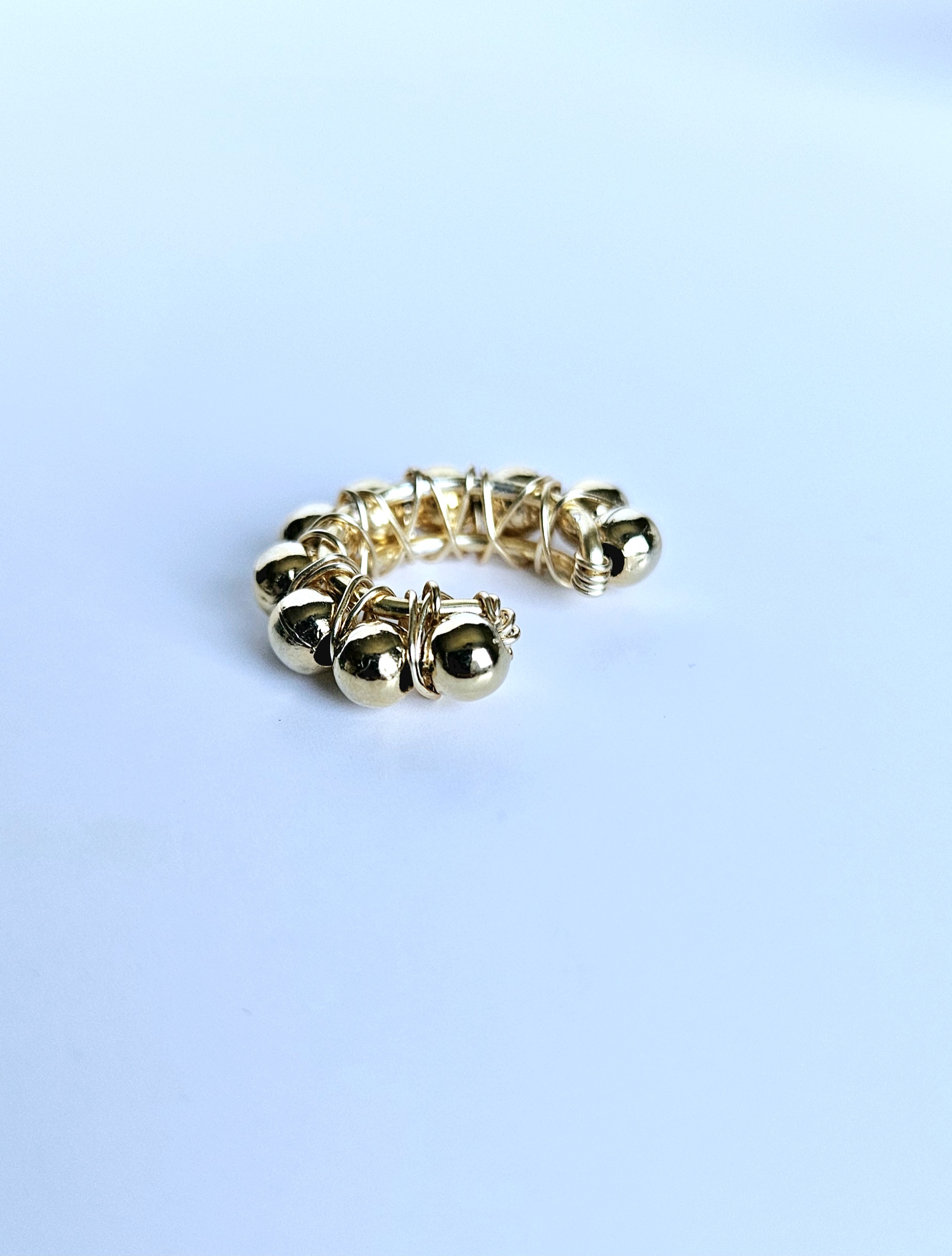 Twist & Bead Ear Cuff