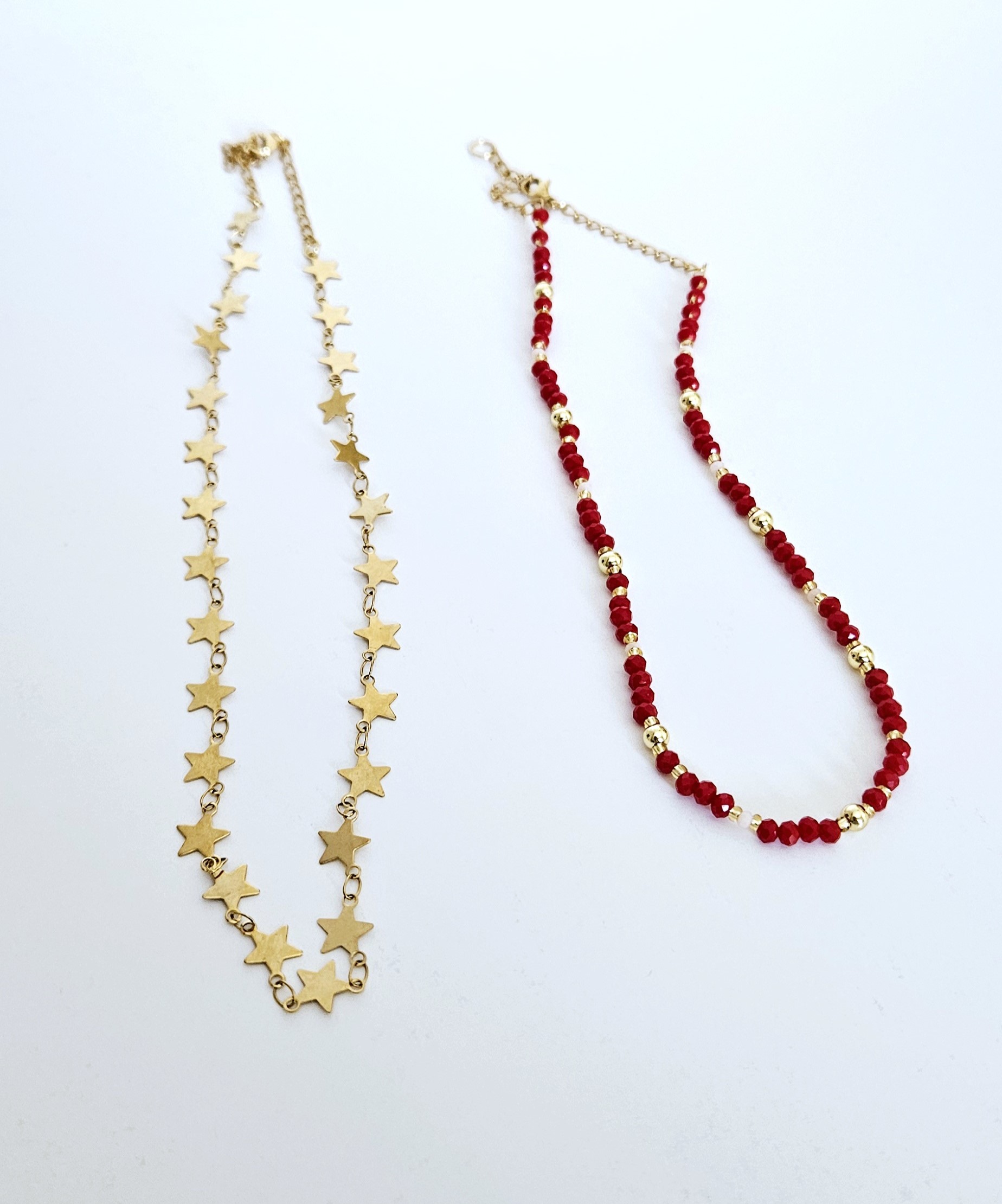 Star & Red Murano Duo