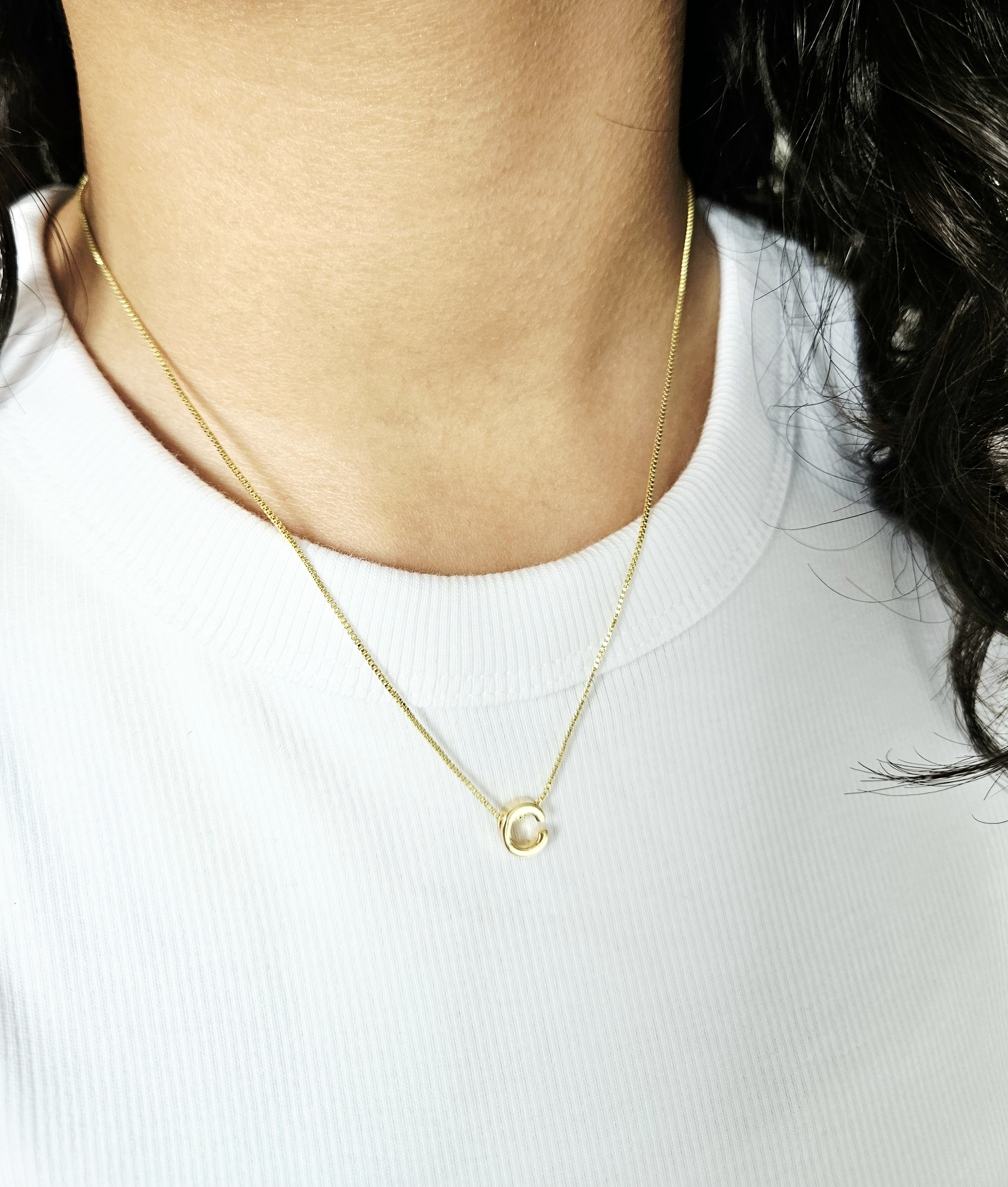Gold Initial Necklace