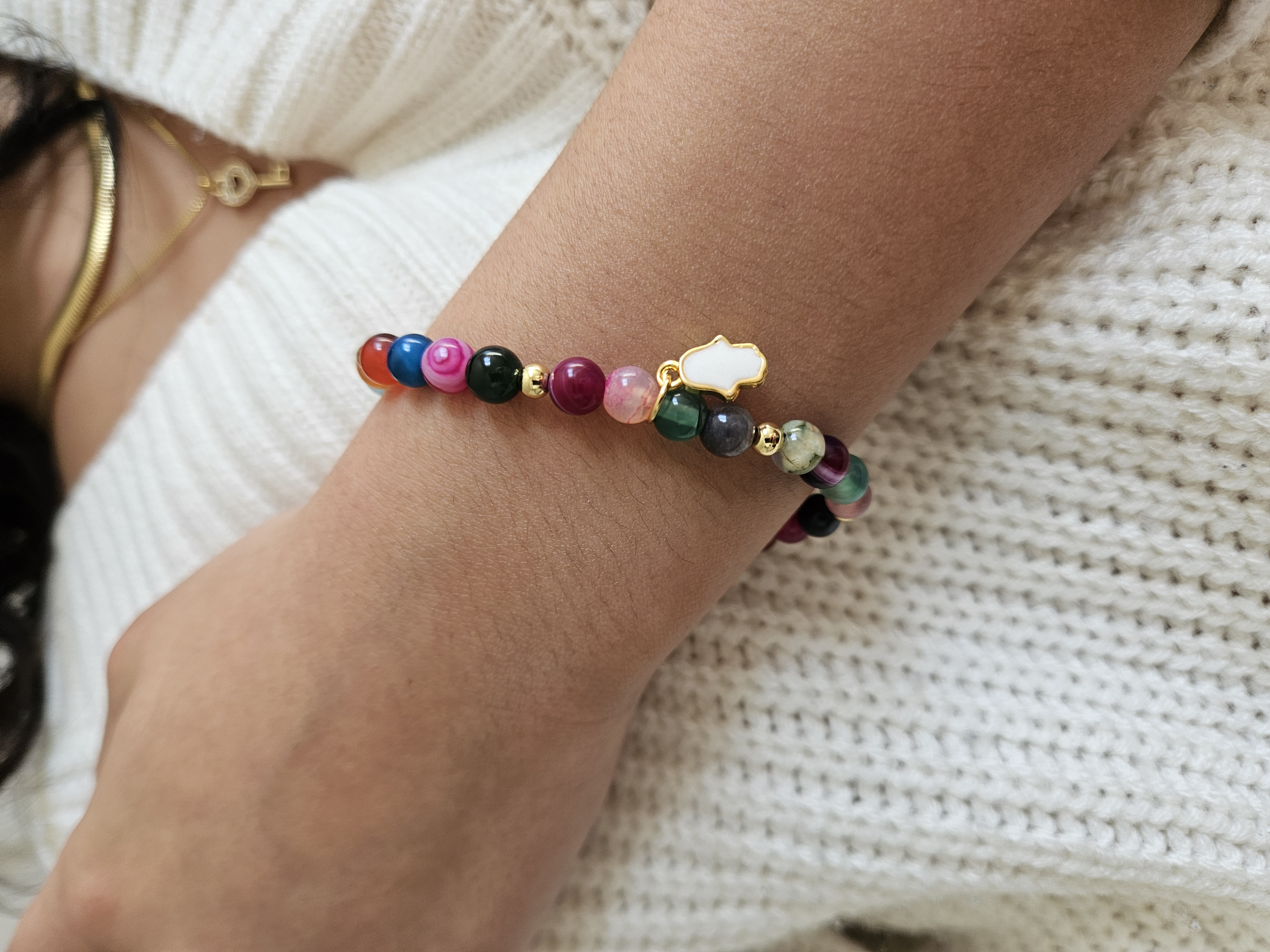 Colorful Agates Bracelet