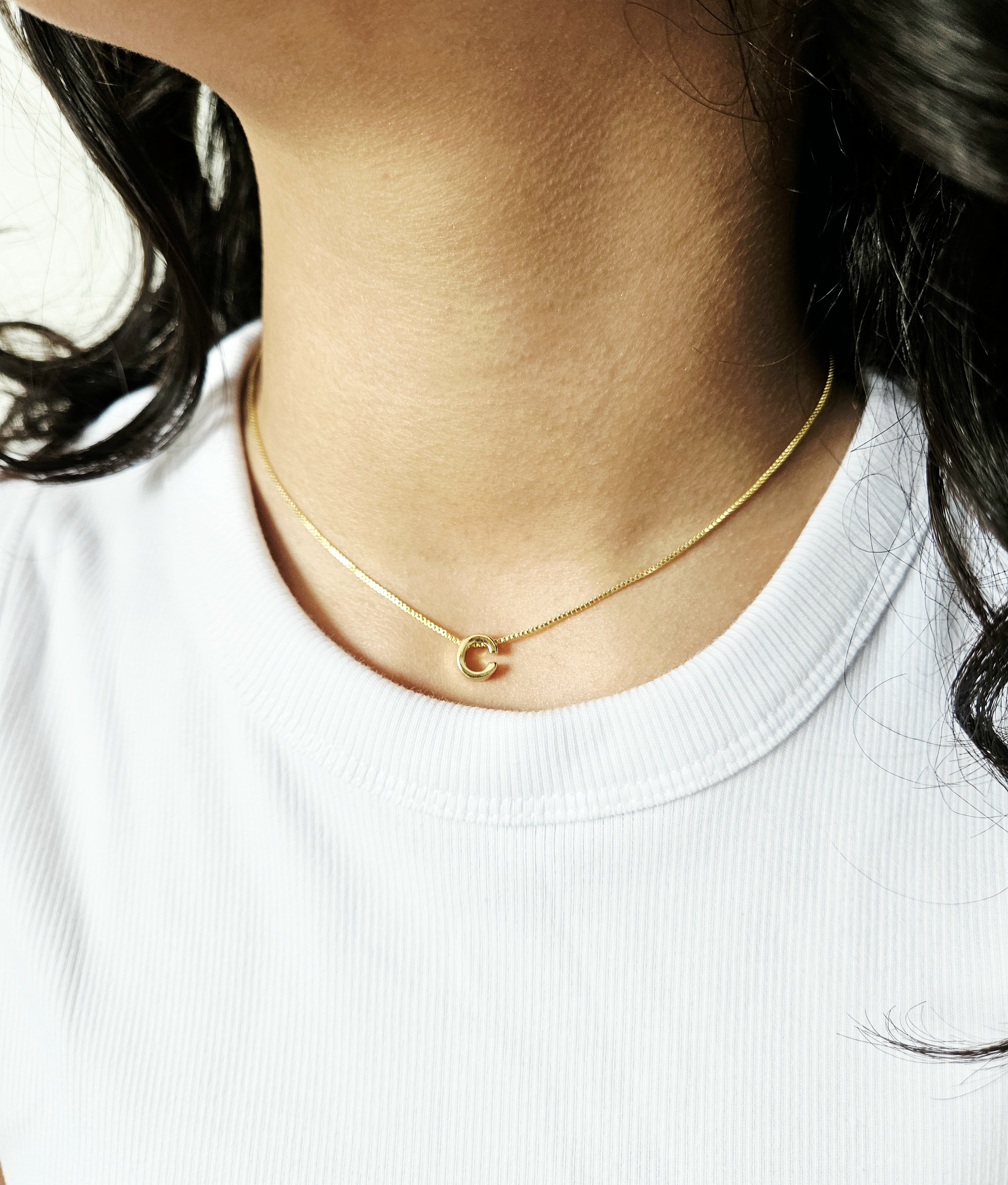 Gold Initial Necklace