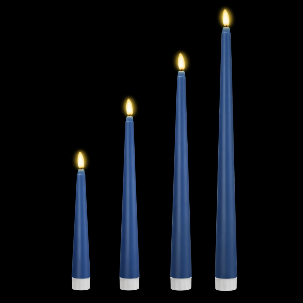 Blue Taper Candles