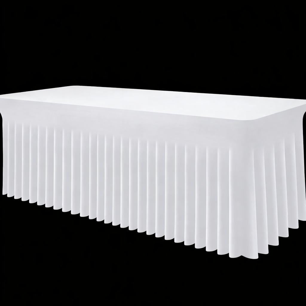 Pleated RectangleTable Skirt