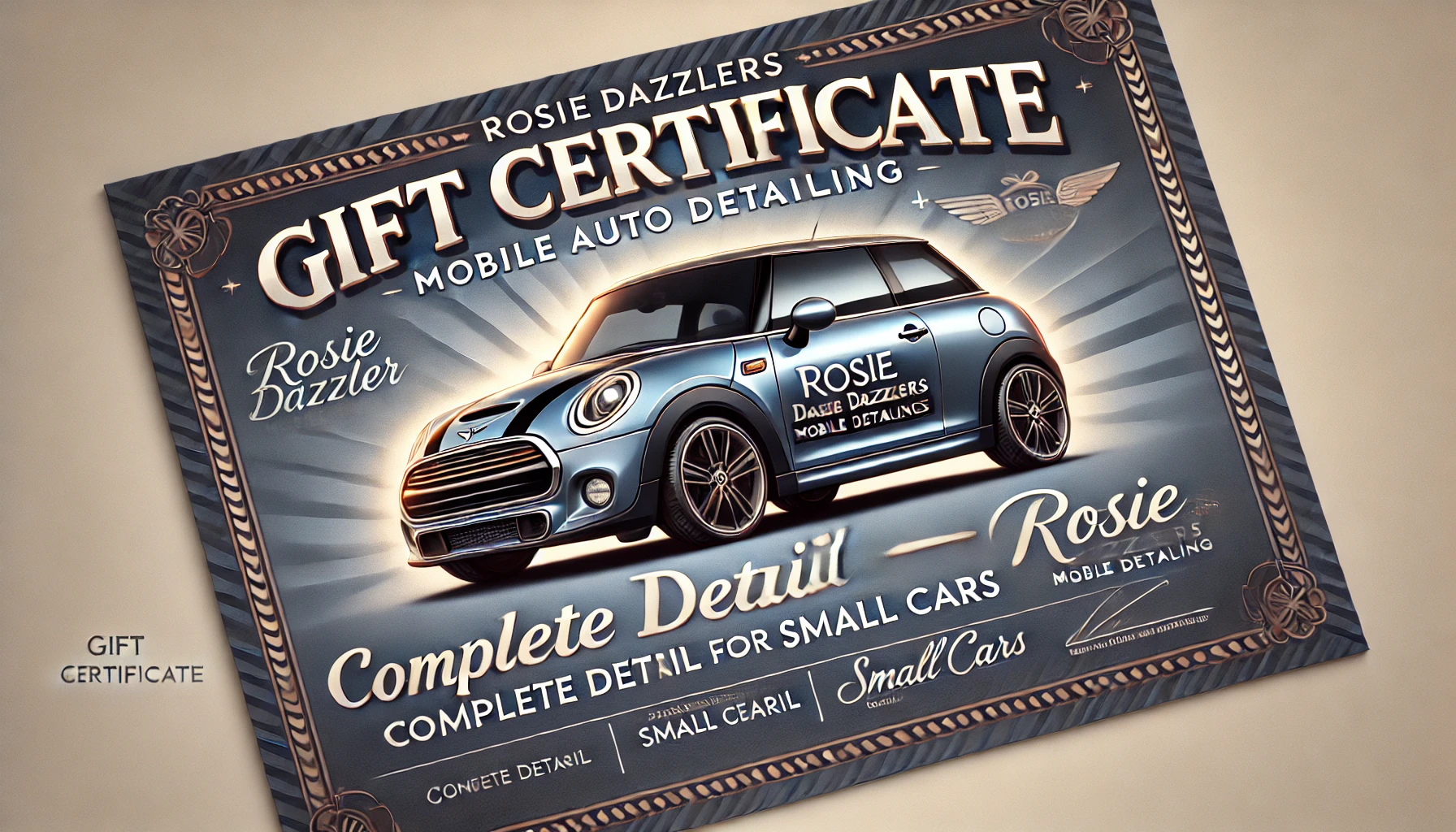 Gift - Complete Detail - Small Size Cars (Open Ended)