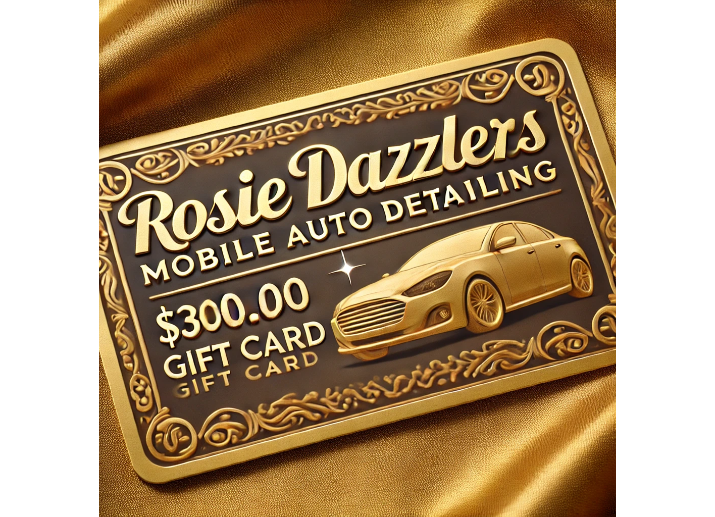 Golden $300 Gift Card - Rosie Dazzlers
