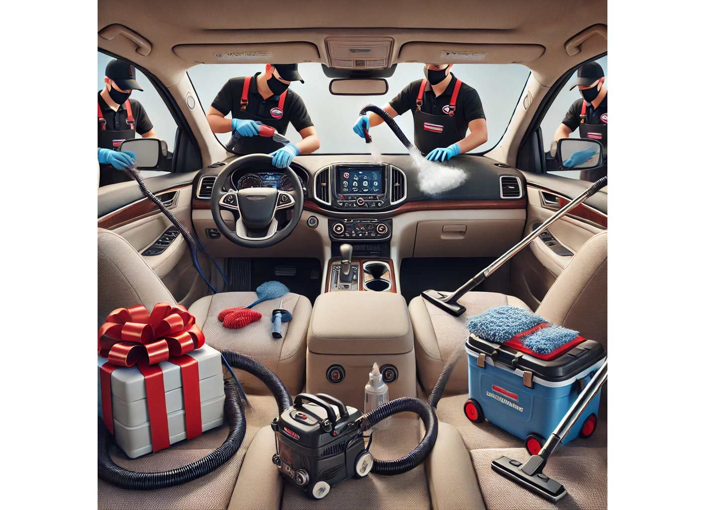 Gift- Interior Detail - Mid-Size Cars (Full Interior Detailing) (Open Ended)