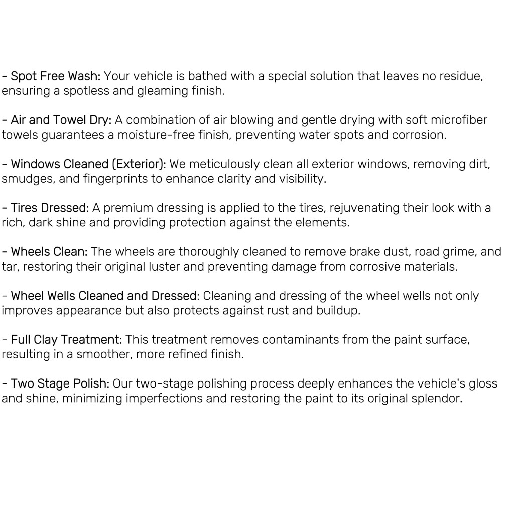 Gift- Exterior Detail - Mid-Size Cars (Full Exterior Detailing) (Open Ended)