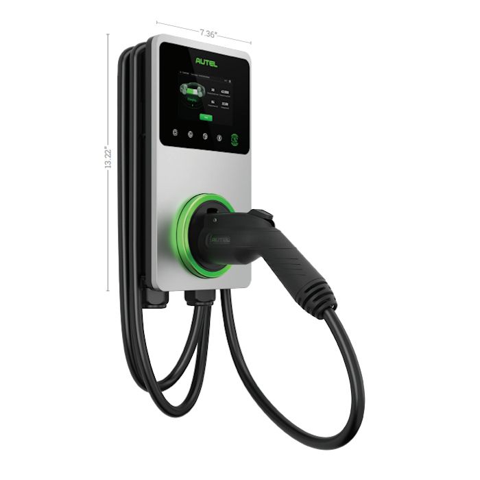 Autel MaxiCharger AC Wallbox Commercial EV (Electric Vehicle) Charger with In-Body Holster - Hardwire