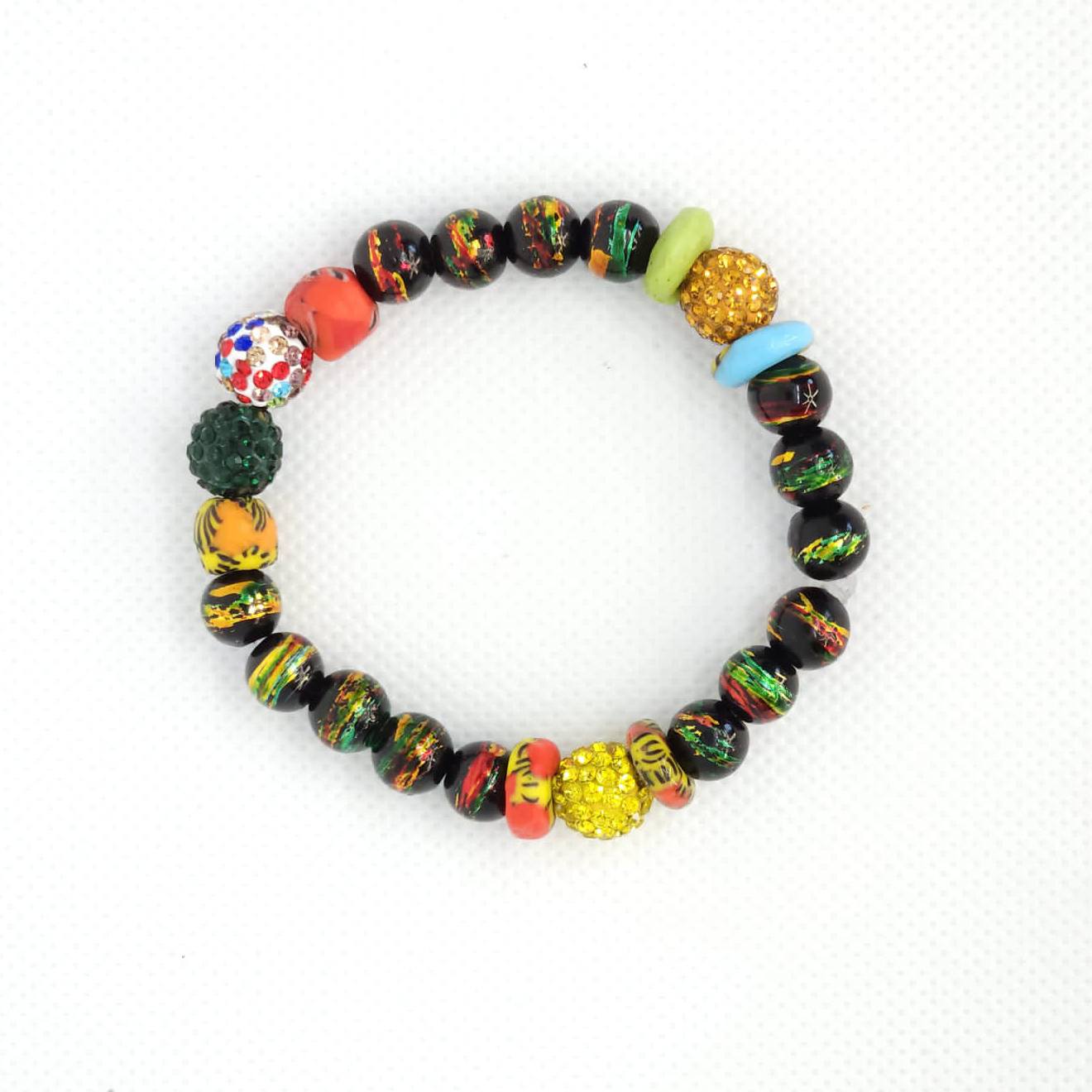 Multi colored - Krobo Ghana Glass Beads