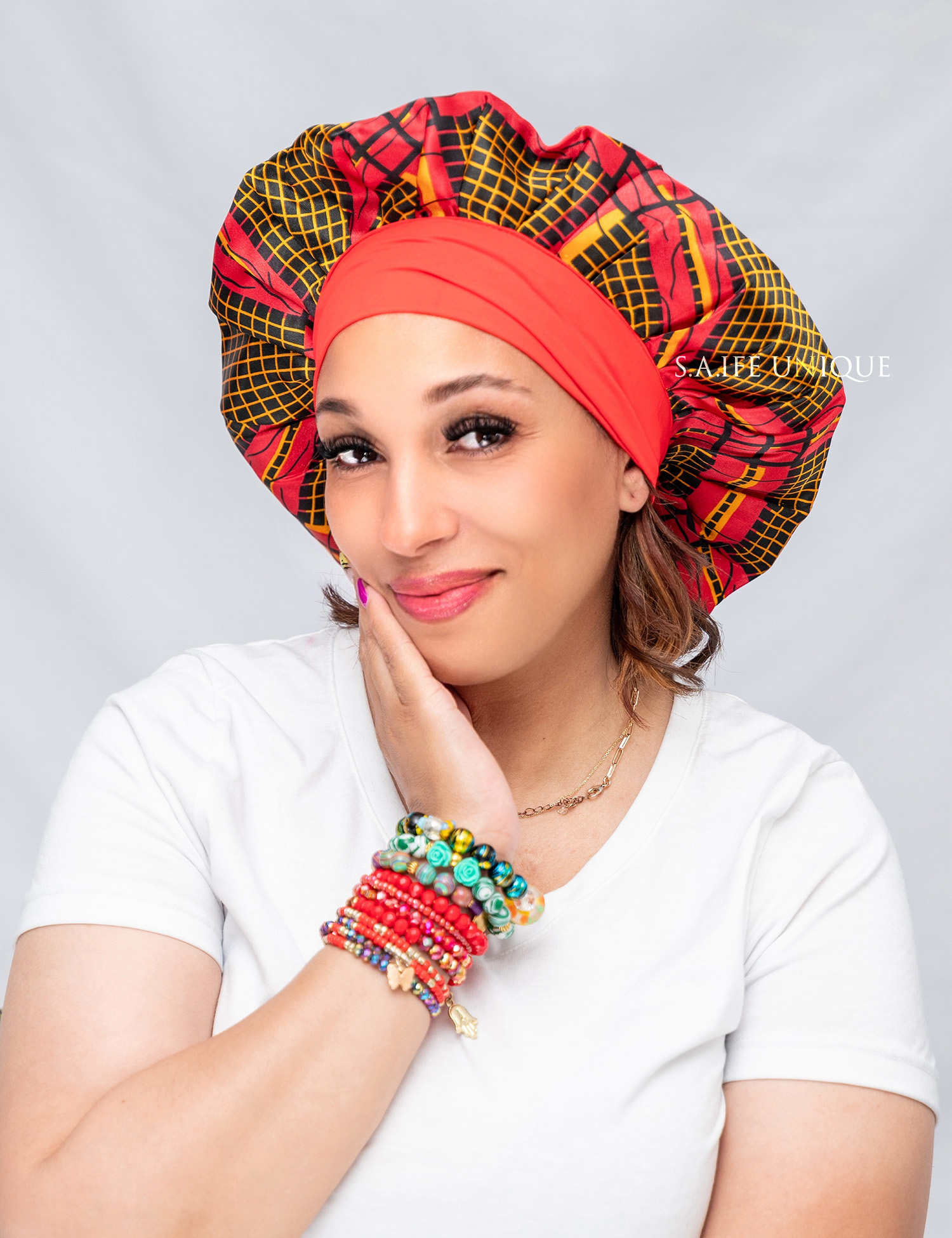 Lycra Ankara Bonnet