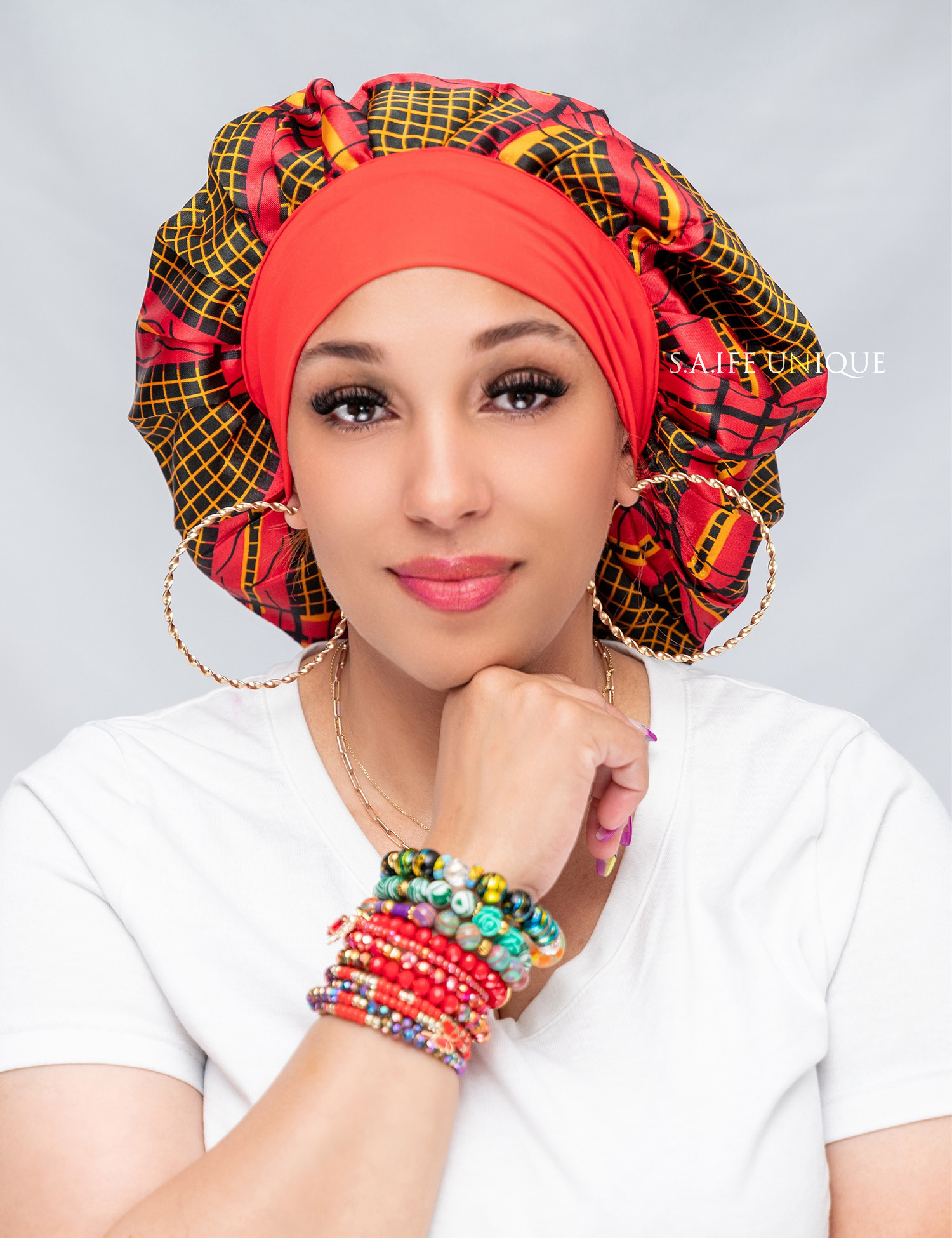 Lycra Ankara Bonnet