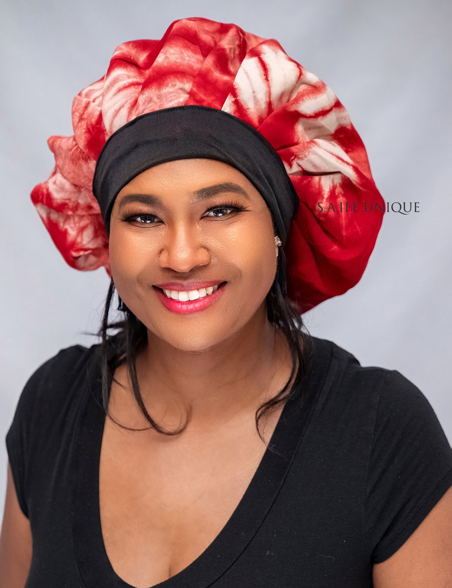 Red Lycra Bonnet