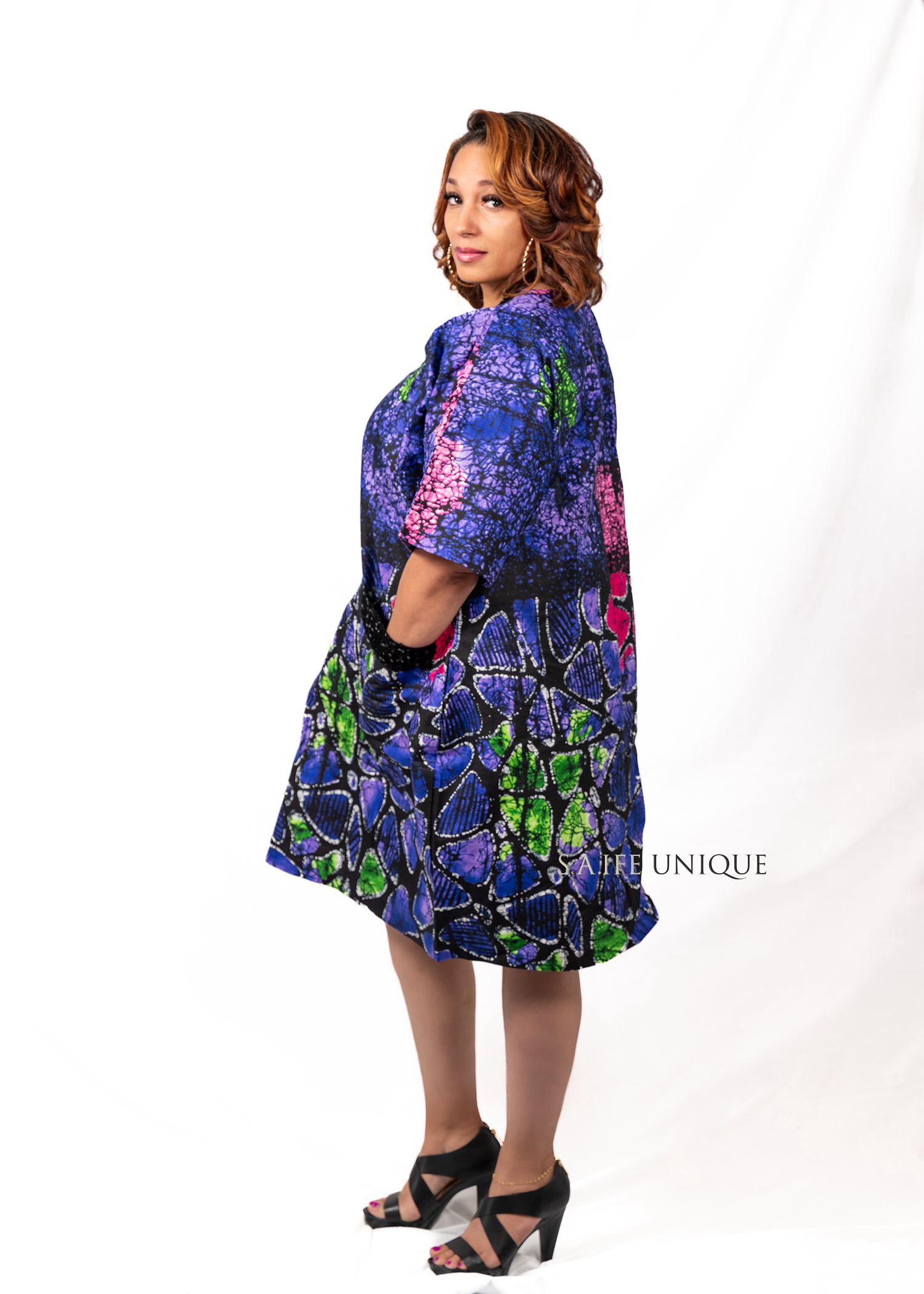 Ankara Sisi Eko Short Dress 