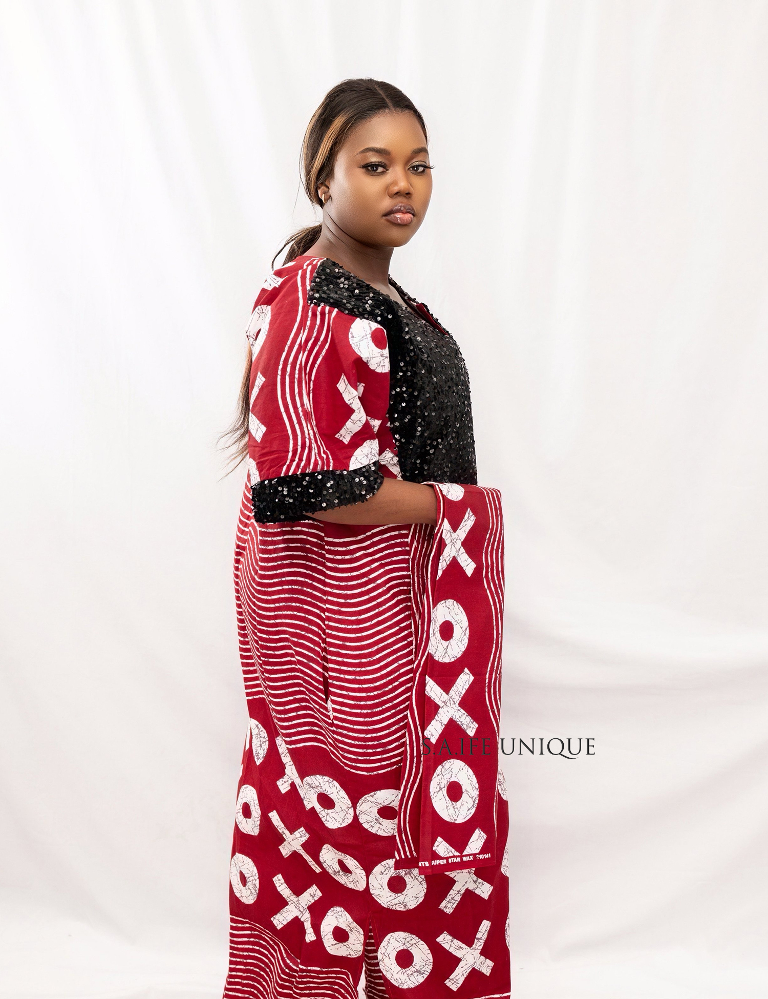 Sisi Eko Ankara Sequins Dress